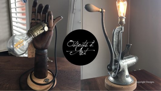Hand + Grinder Lamp