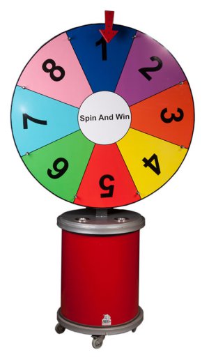 Spin & Win Wheel cylinder base