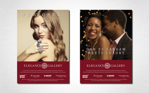 Elegance Gallery jewellery ads